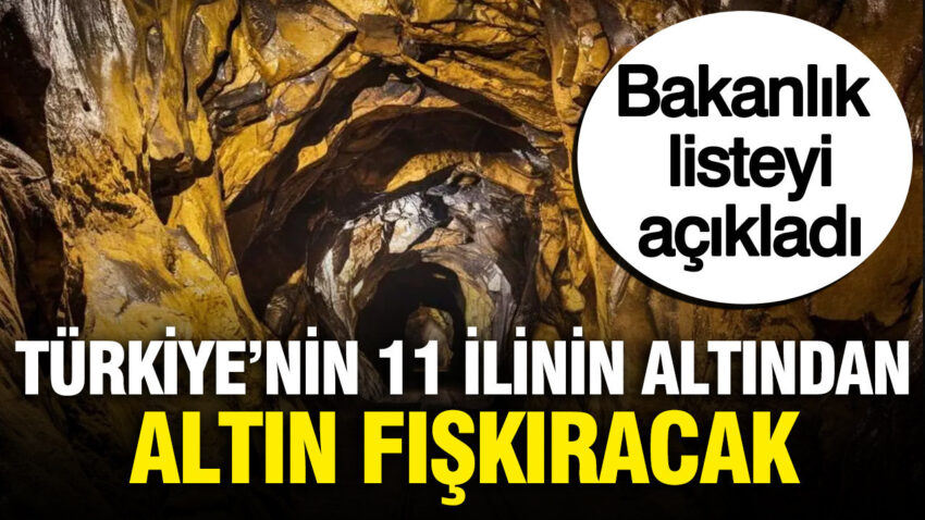 Turkiyenin 11 ilinin altindan altin cikarilacak bakanlik listeyi acikladi jzH6sPfJ